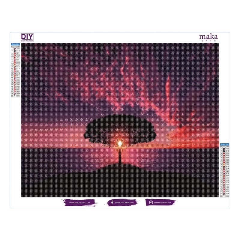 [DP] SUNSET TREE 40X50 CM