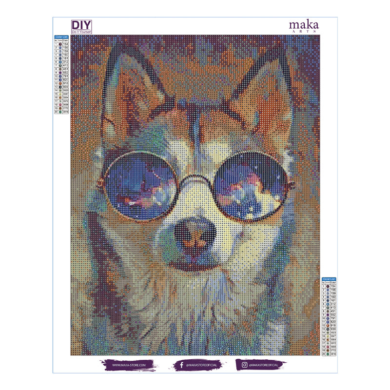 [DP] HUSKY DUSKY 40X50 CM